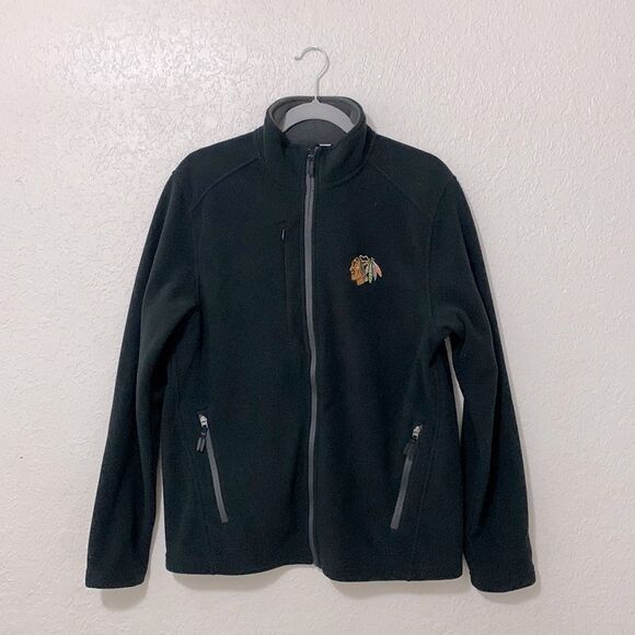 Chicago Blackhawks NHL mens black fleece size small - Picture 1 of 16